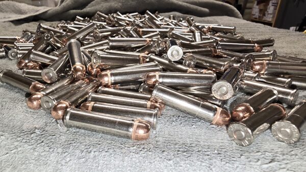 357 Magnum Nickel Plated AMMO, 158gr RNFP Bullet, Qty 100
